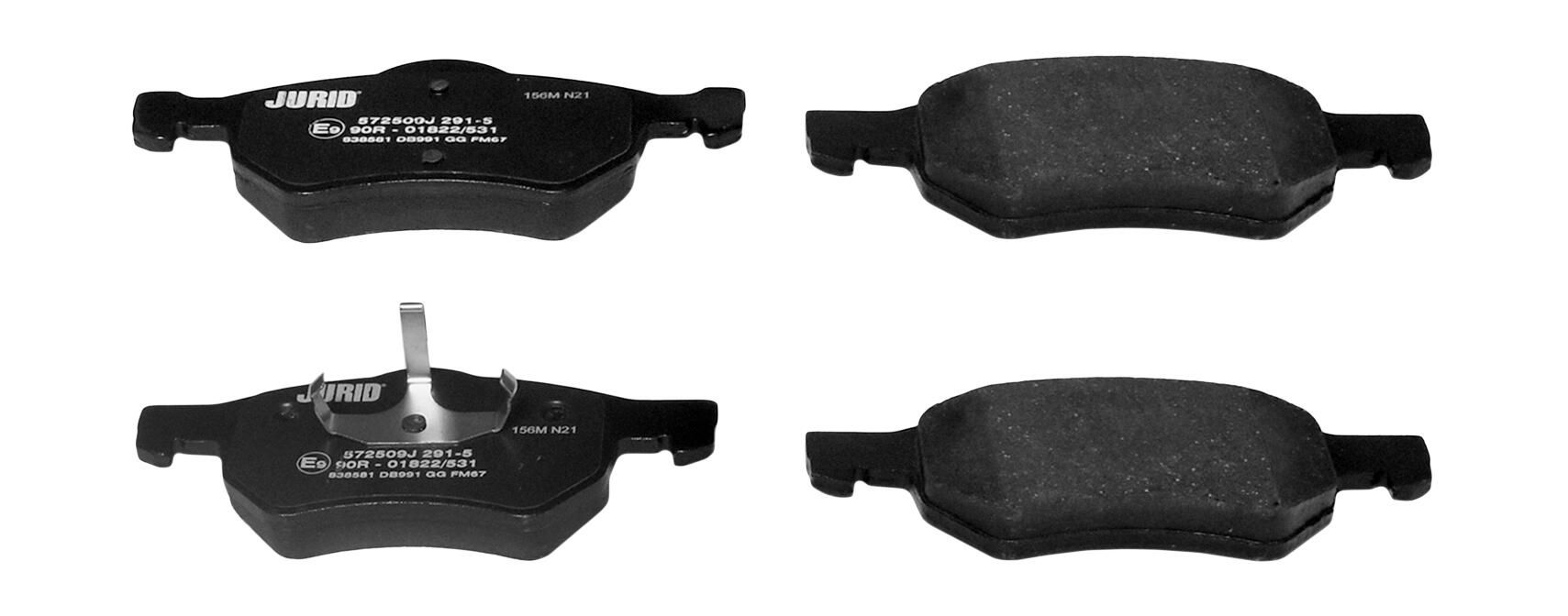 Гальмівні колодки дискові JURID 572509J - zapix