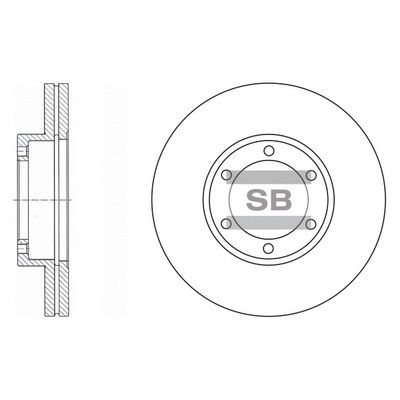 Гальмівний диск HI-Q SD2027 - zapix