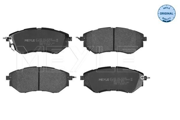 Гальмівні колодки дискові MEYLE 0252422218W - zapix