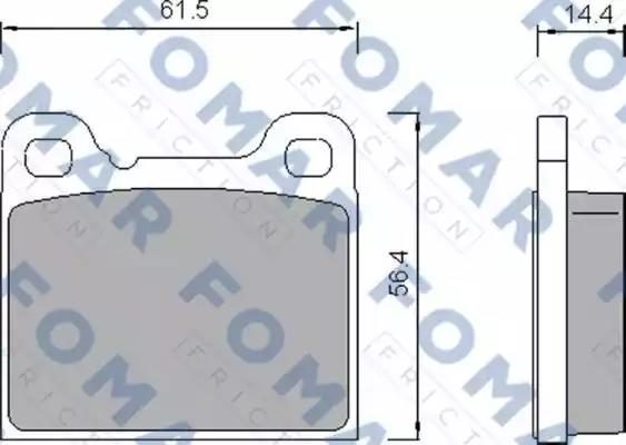 Гальмівні колодки дискові FOMAR FRICTION FO458781 - zapix