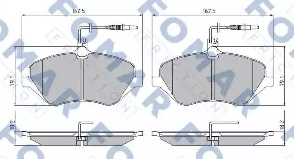 Гальмівні колодки дискові FOMAR FRICTION FO934981 - zapix