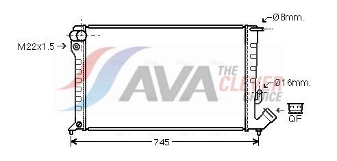 Радіатор охолодження двигуна AVA QUALITY COOLING CNA2151 - zapix