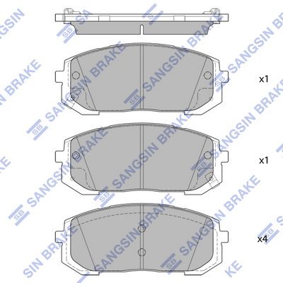Гальмівні колодки дискові HI-Q SP4334 - zapix