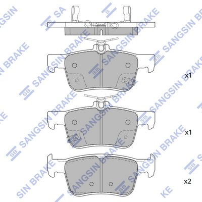 Гальмівні колодки дискові HI-Q SP4315 - zapix