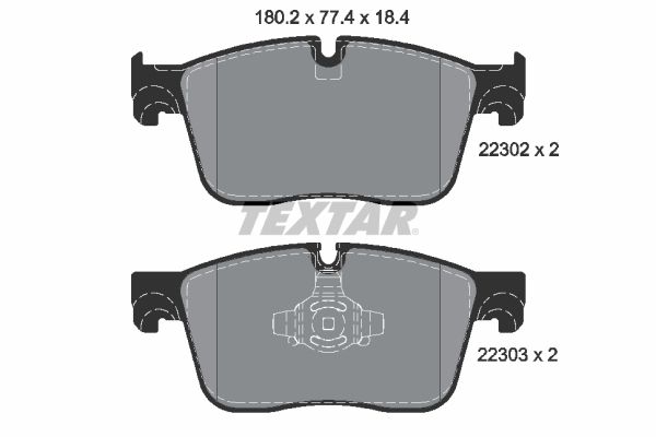 Гальмівні колодки дискові TEXTAR 2230201 - zapix
