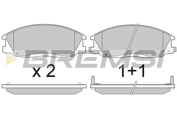 Гальмівні колодки дискові BREMSI BP2909