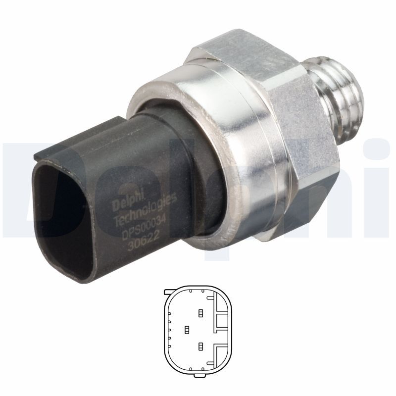 Датчик тиску відпрацьованих газів DELPHI DPS0003412B1 - zapix