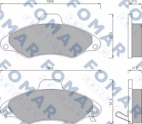 Гальмівні колодки дискові FOMAR FRICTION FO666981 - zapix