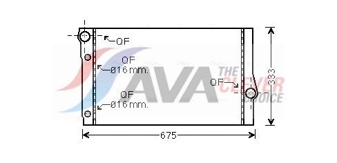 Радіатор охолодження двигуна AVA QUALITY COOLING BW2410 - zapix