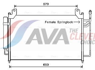 Радіатор кондиціонера AVA QUALITY COOLING MZA5240D - zapix