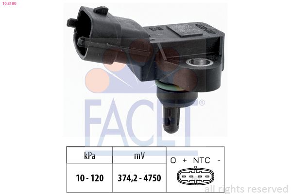 Датчик тиску наддува FACET 103180 - zapix