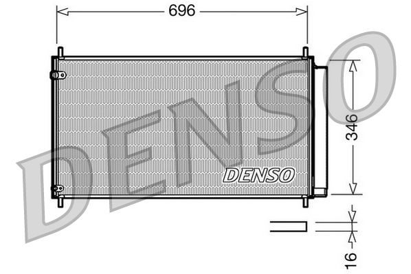 Радіатор кондиціонера DENSO DCN50022 - zapix