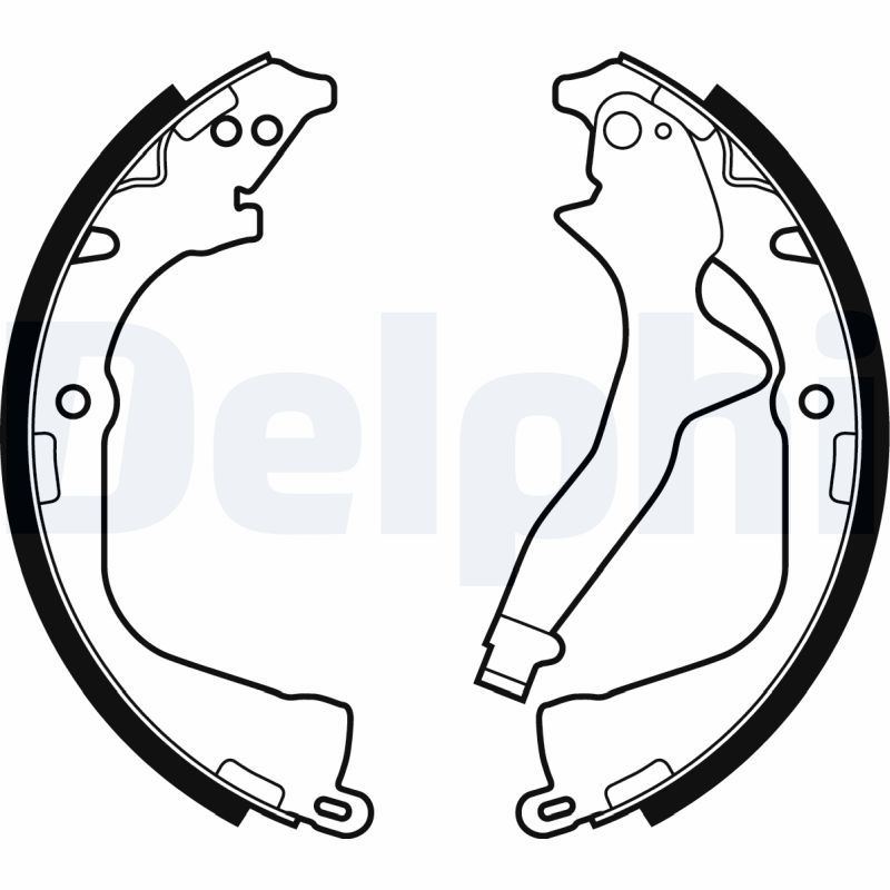 Гальмівні колодки ручника (барабанні) DELPHI LS2056 - zapix