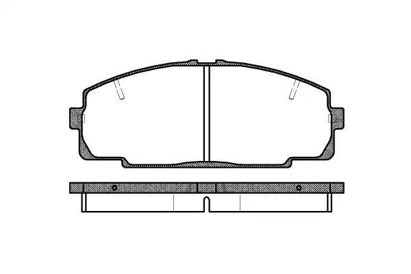 Гальмівні колодки дискові WOKING P521320 - zapix