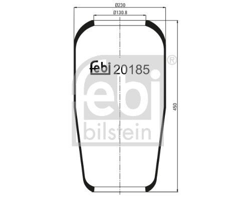 Пневматична підвіска FEBI BILSTEIN 20185 - zapix