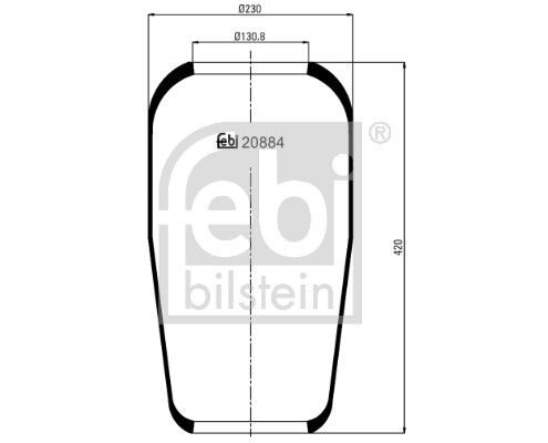 Пневматична підвіска FEBI BILSTEIN 20884 - zapix