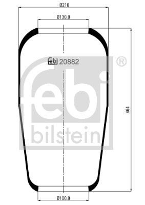 Пневматична підвіска FEBI BILSTEIN 20882 - zapix