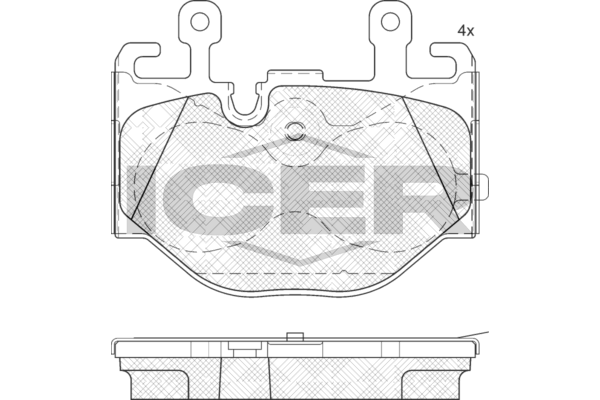 Гальмівні колодки дискові ICER 182526 - zapix