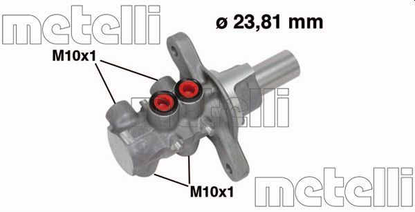 Головний гальмівний циліндр METELLI 050678 - zapix