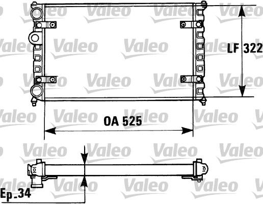 Радіатор охолодження двигуна VALEO 730947 - zapix