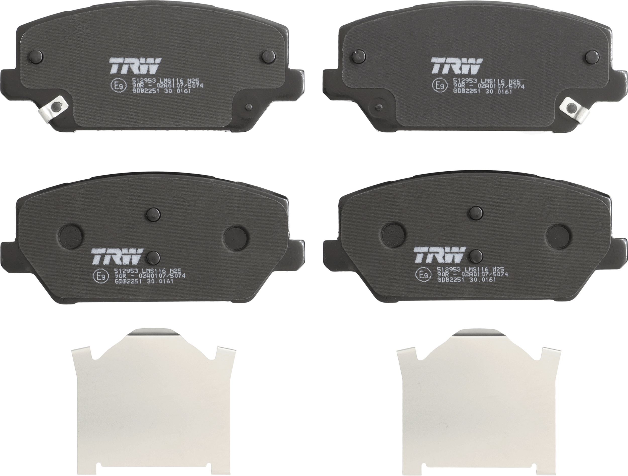 Гальмівні колодки дискові TRW GDB2251 - zapix
