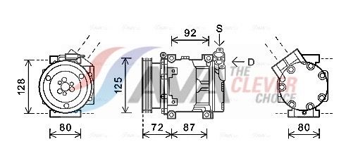 Компресор кондиціонера AVA QUALITY COOLING RTAK479 - zapix