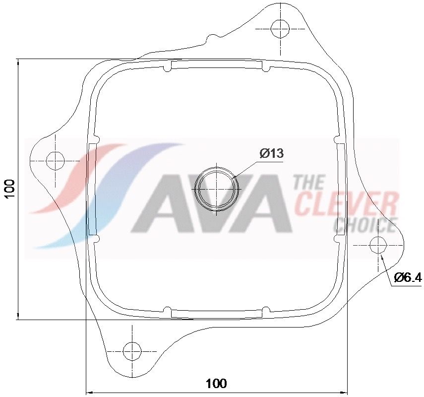 Оливний радіатор двигуна AVA QUALITY COOLING HD3343 - zapix