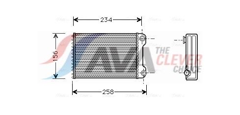 Радіатор пічки AVA QUALITY COOLING FTA6242 - zapix
