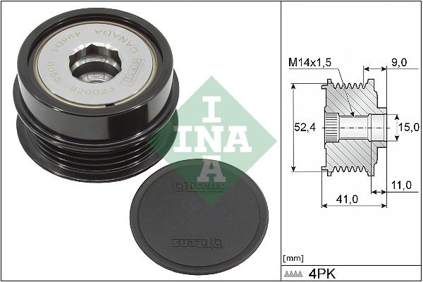 Муфта генератора SCHAEFFLER INA 535033910 - zapix