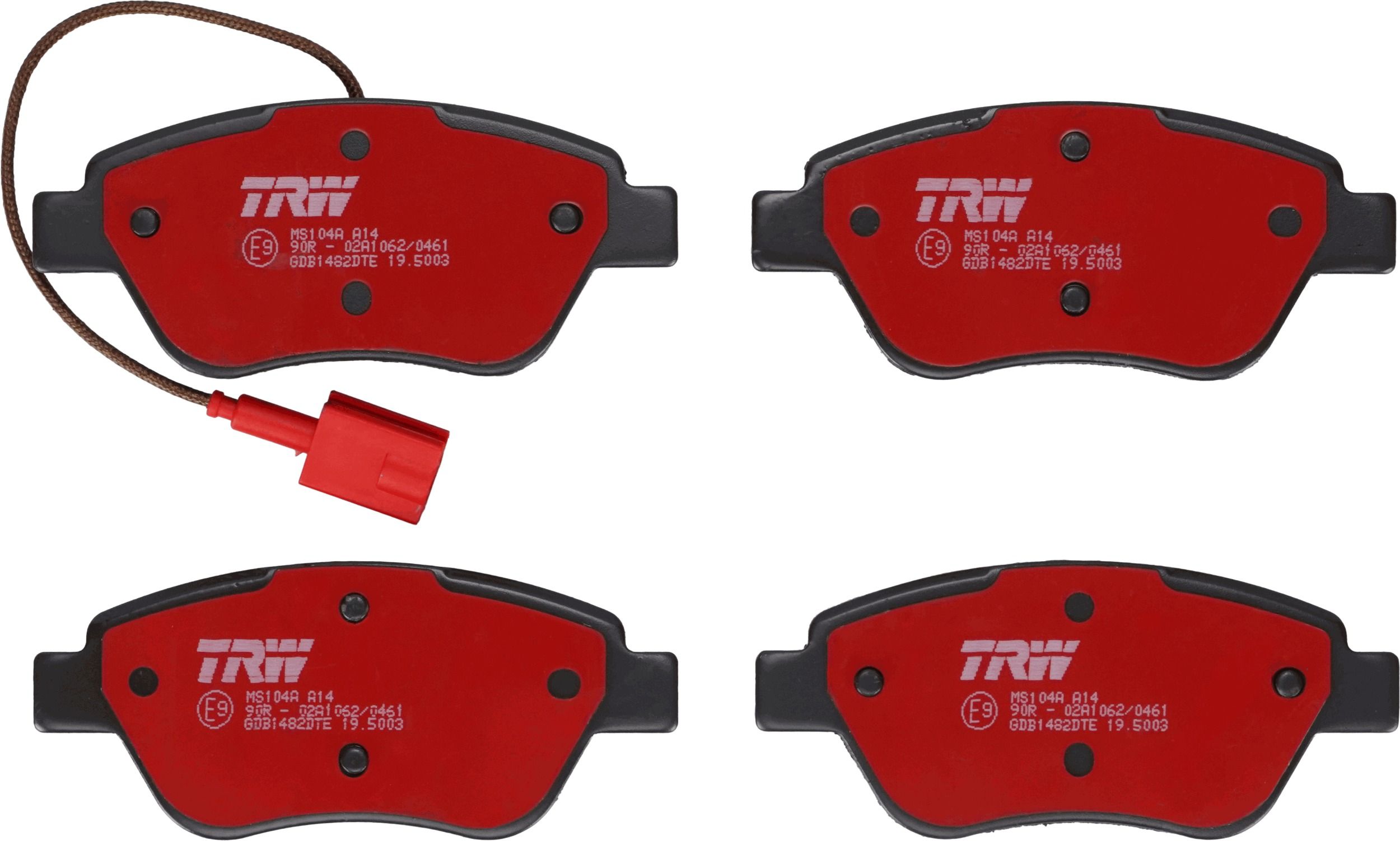 Гальмівні колодки дискові TRW GDB1482DTE - zapix