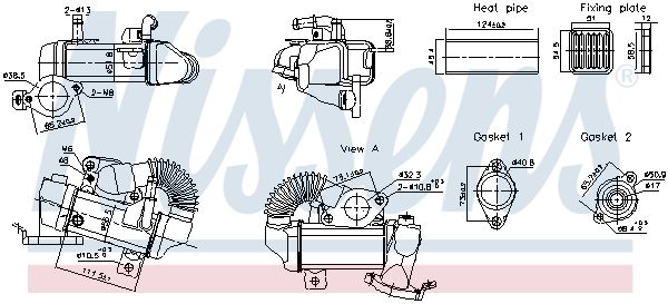 Радіатор EGR NISSENS 989494 - zapix