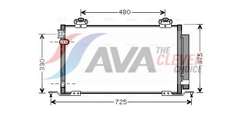 Радіатор кондиціонера AVA QUALITY COOLING TO5393D - zapix