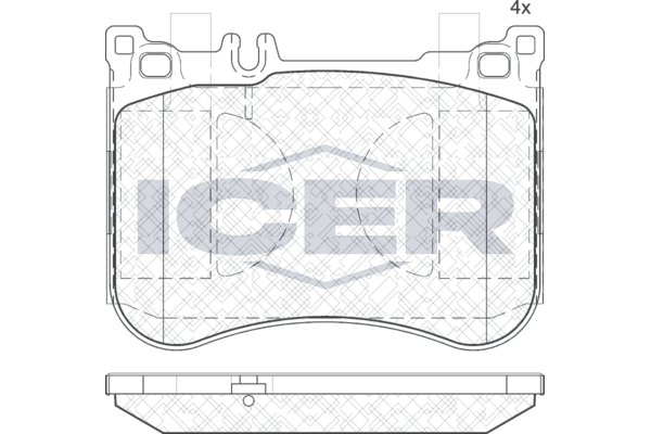 Гальмівні колодки дискові ICER 182080