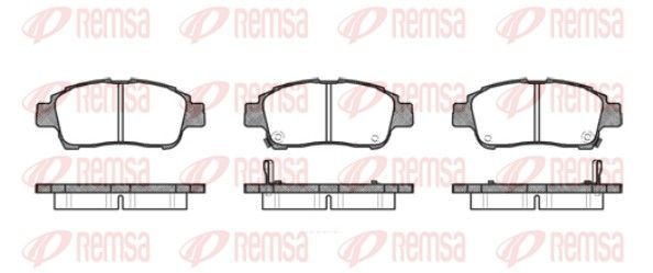 Гальмівні колодки дискові REMSA 071202 - zapix