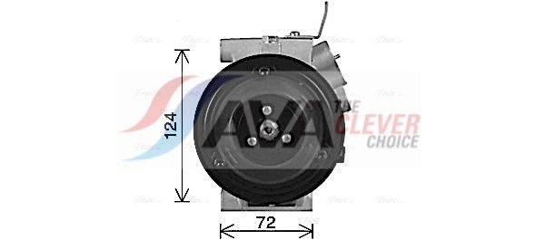 Компресор кондиціонера AVA QUALITY COOLING HYAK498 - zapix