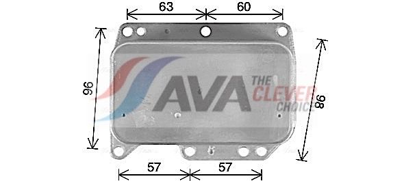Оливний радіатор двигуна AVA QUALITY COOLING OL3710 - zapix
