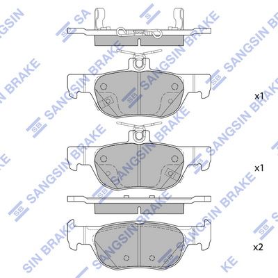 Гальмівні колодки дискові HI-Q SP4382