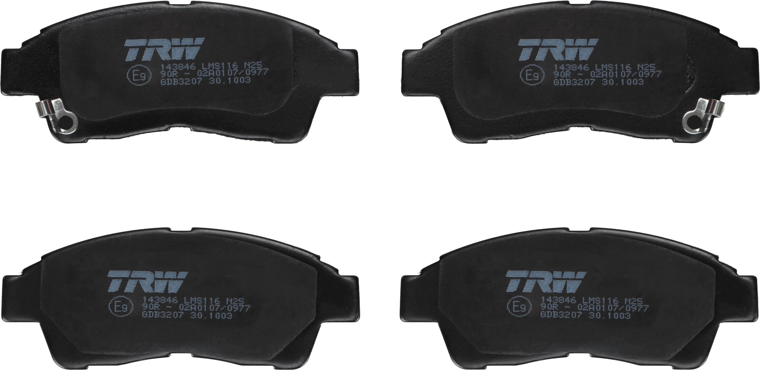Гальмівні колодки дискові TRW GDB3207 - zapix