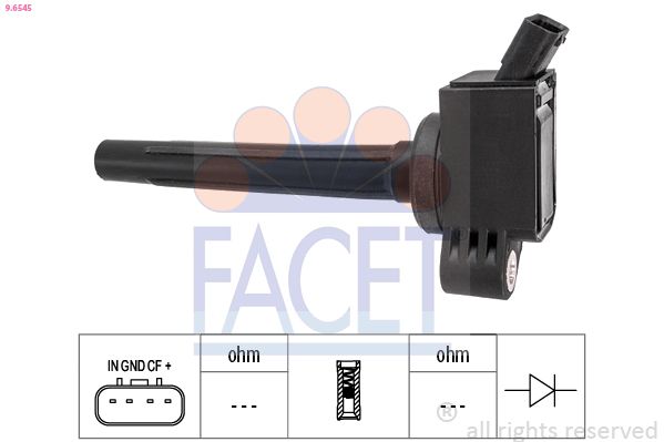 Котушка запалювання FACET 96545 - zapix
