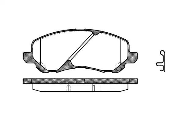 Гальмівні колодки дискові WOKING P904302 - zapix