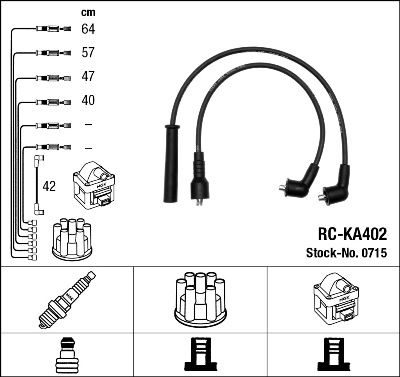 Кабелі запалювання NGK 0715 - zapix