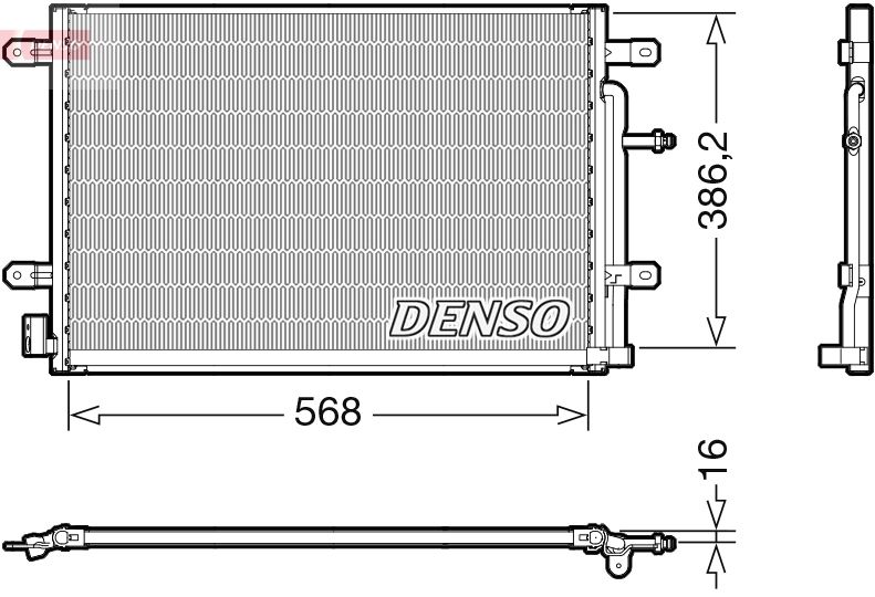Радіатор кондиціонера DENSO DCN02038 - zapix