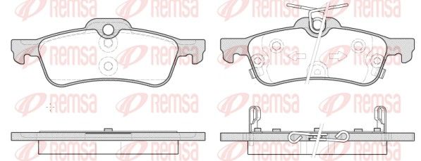 Гальмівні колодки дискові REMSA 086212 - zapix