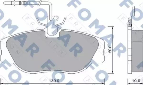 Гальмівні колодки дискові FOMAR FRICTION FO629081 - zapix