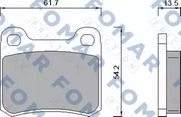 Гальмівні колодки дискові FOMAR FRICTION FO421381 - zapix