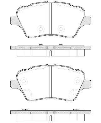 Гальмівні колодки дискові WOKING P1414300 - zapix
