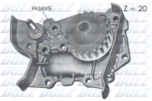 Помпа системи охолодження DOLZ R314 - zapix