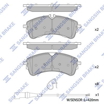 Гальмівні колодки дискові HI-Q SP4545 - zapix
