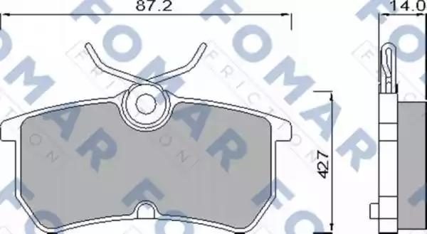Гальмівні колодки дискові FOMAR FRICTION FO668781 - zapix