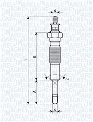 Свічка розжарювання MAGNETI MARELLI 062900063304 - zapix